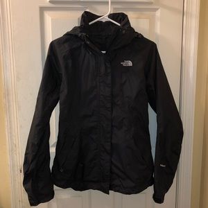 Black Women’s North Face Hyvent Rain Jacket